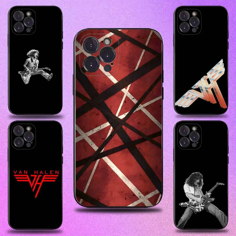 

Чехол для телефона Guitar E-Eddie Van H-Halen для iPhone 16,15,14,13,12,11 Plus, Pro Max, XS, XR, SE, Mini, 8,7, мягкий силиконовый черный чехол