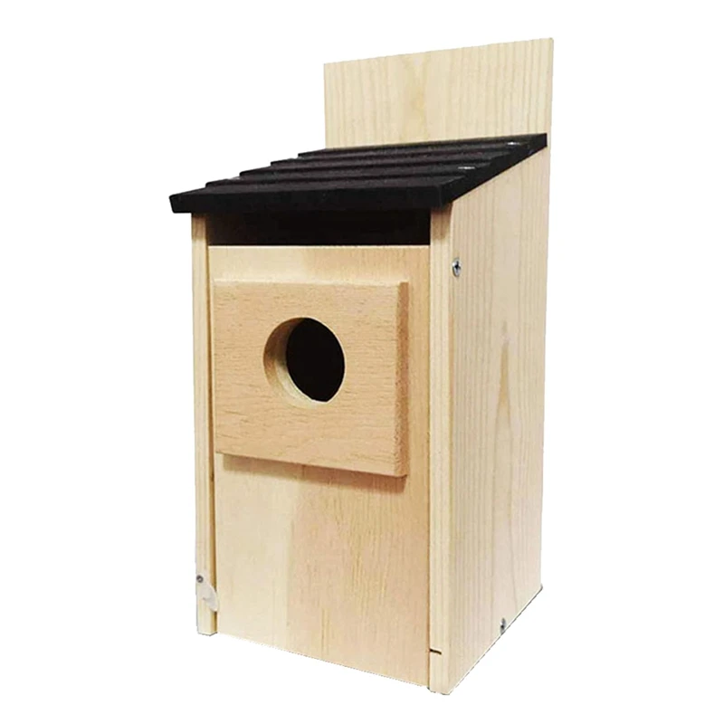 

ABYN-Bird Breeding Box Bird Nest Wooden Incubator Wooden Living Warm Outdoor Wooden House Wooden Box