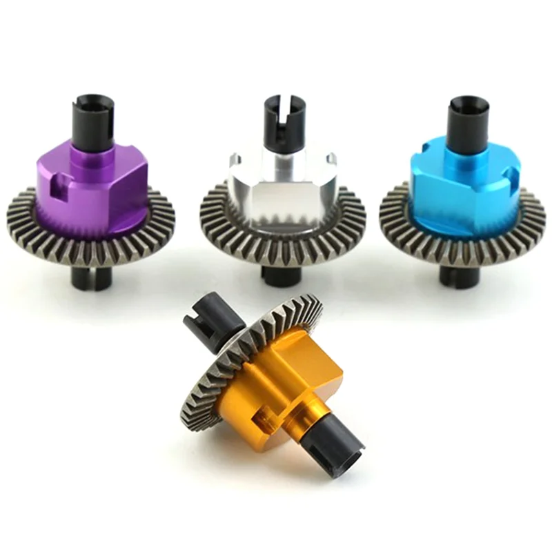 Todo diferencial de metal 02024 para HSP 94106 94107 94108 94111 94122 94123 94166 94177 94188 1/10 RC peças de carro, roxo