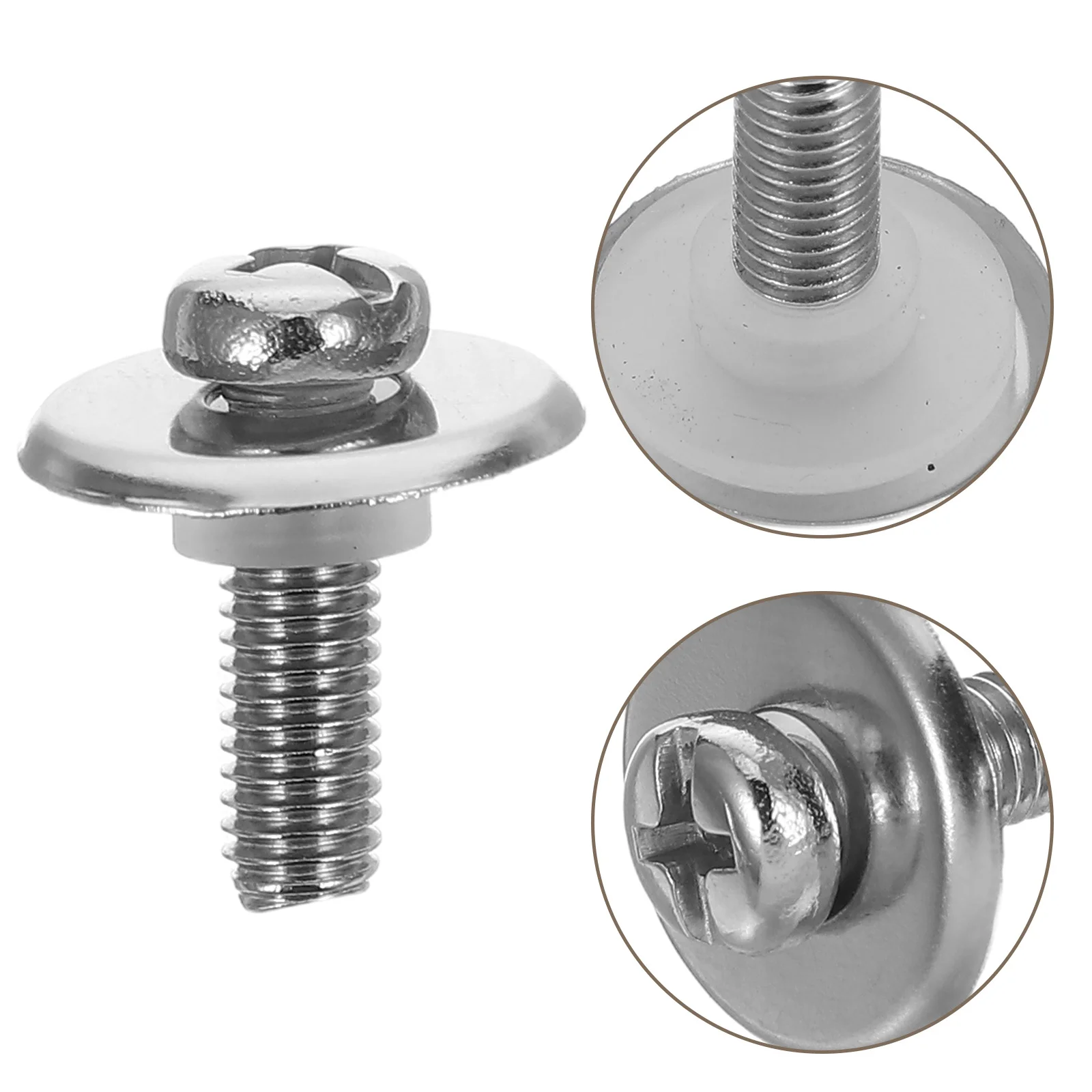 

40Sets Pot Lid Fixing Screw and Gasket Kit M5 Silicone Washer Stainless Steel Heat Resistant Universal Cookware Lid Repair Parts