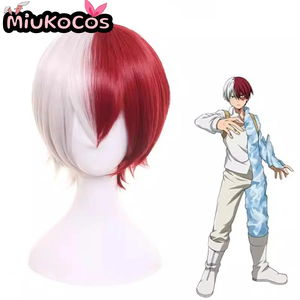 

В НАЛИЧИИ Shoto Todoroki Косплей Парик MiukoCosplay Аниме My Hero Academia Косплей