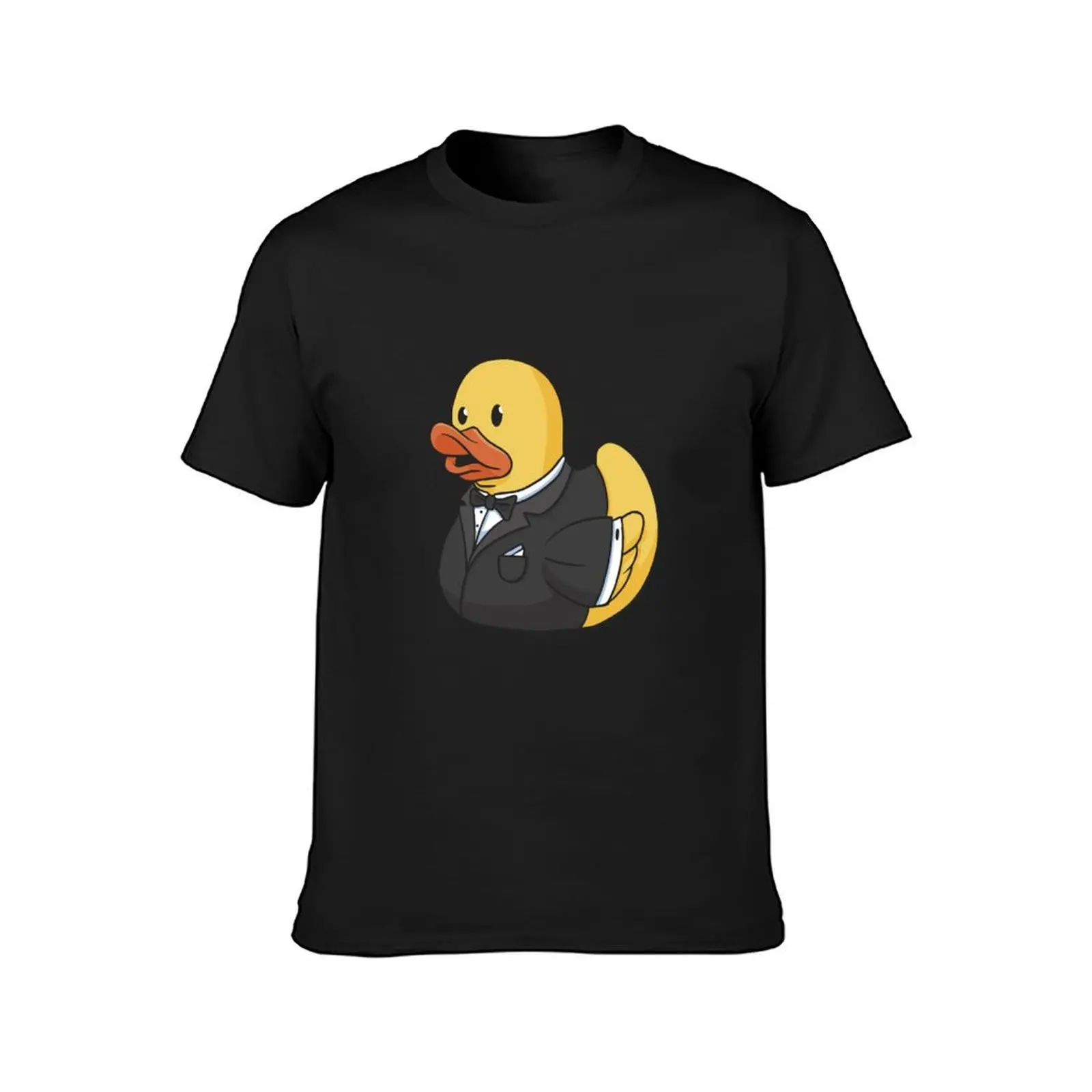 Groom Rubber Duck - Rubber Duck in Tuxedo T-Shirt oversized quick drying aesthetic clothes tees mens funny t shirts