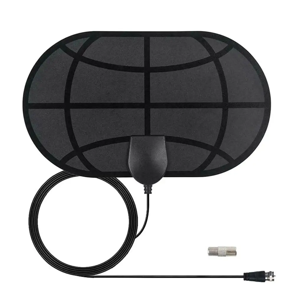 

980 Miles HD TV Antenna Booster Indoor Bedroom Weather Forecast Flat Design 1080P Digital Aerial Reception Antennas