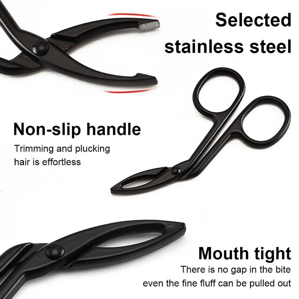 Makeup Accessories Eyebrow Plucking Straight Pointed Beauty Tools Tweezers Clip Scissors Eyebrow Pliers Hairs Puller