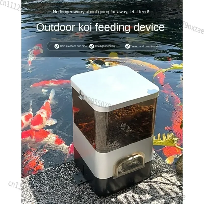 Hot Selling Outdoor Waterproof Fish Feeder - Timed Feeding, Koi Pond Feeder, Large Capacity, Automatic Power Battery Solar
