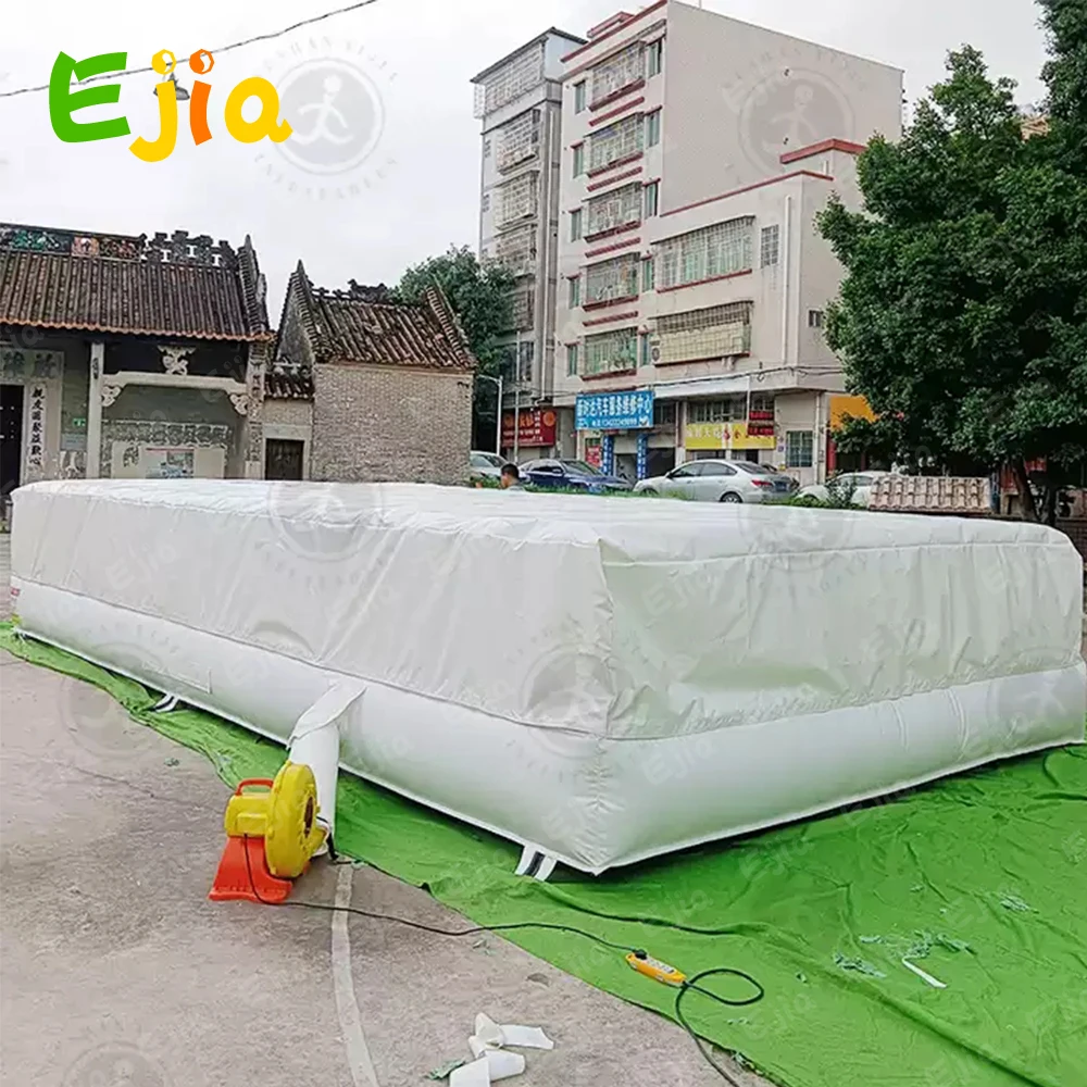 Colchoneta inflable de espuma para gimnasia, trampolín inflable para Parque de salto