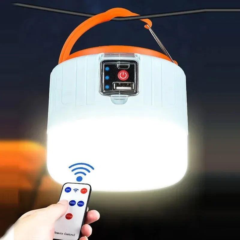 Portable Camping Light Power Bank LED Camping Lanterns Handheld Waterproof Outdoor Tent Light Rechargeable Floodlight Flashlight