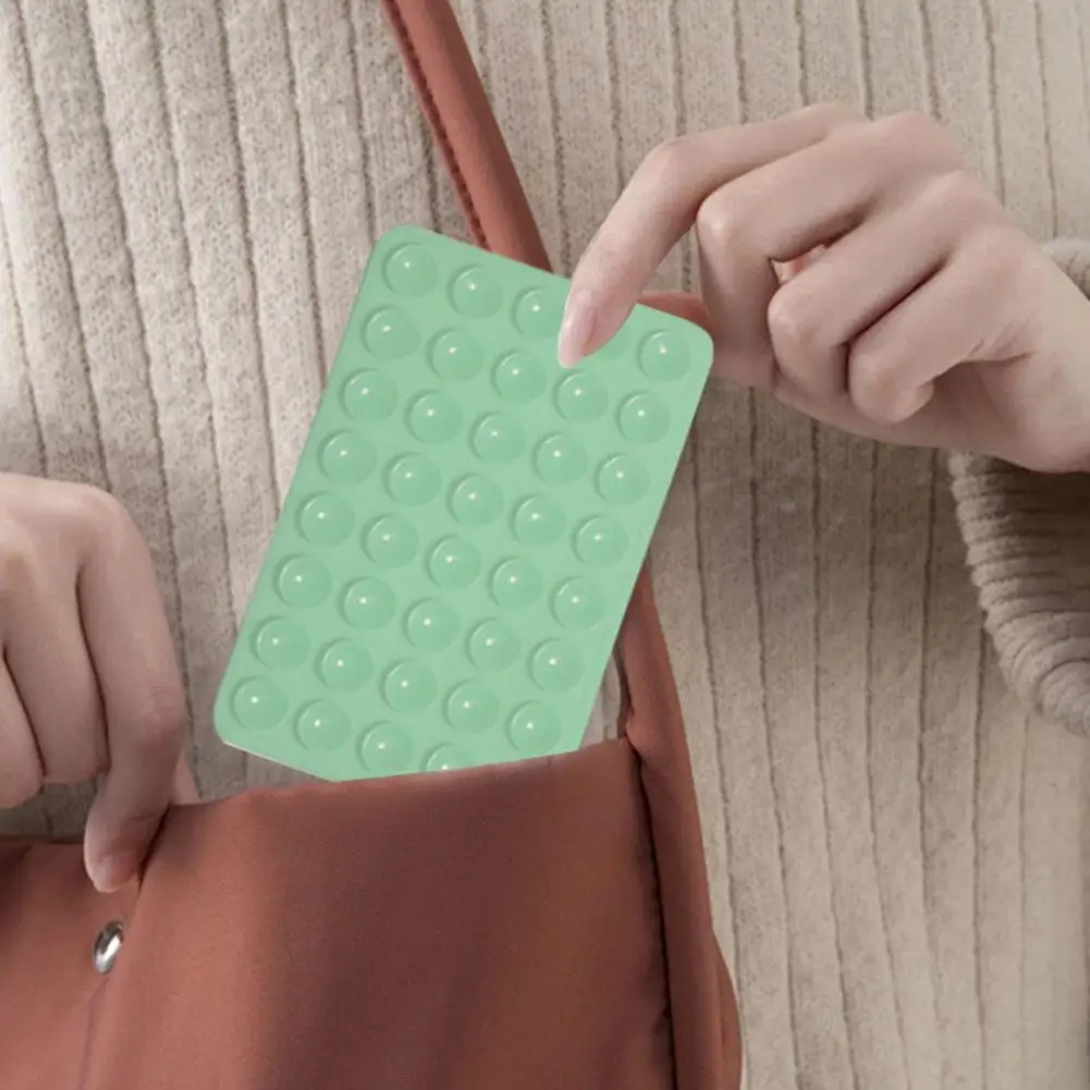 

1 шт. двухсторонняя силиконовая накладка для крепления мобильного телефона на присоске, клейкая силиконовая резиновая присоска для фиксированной накладки I4L5