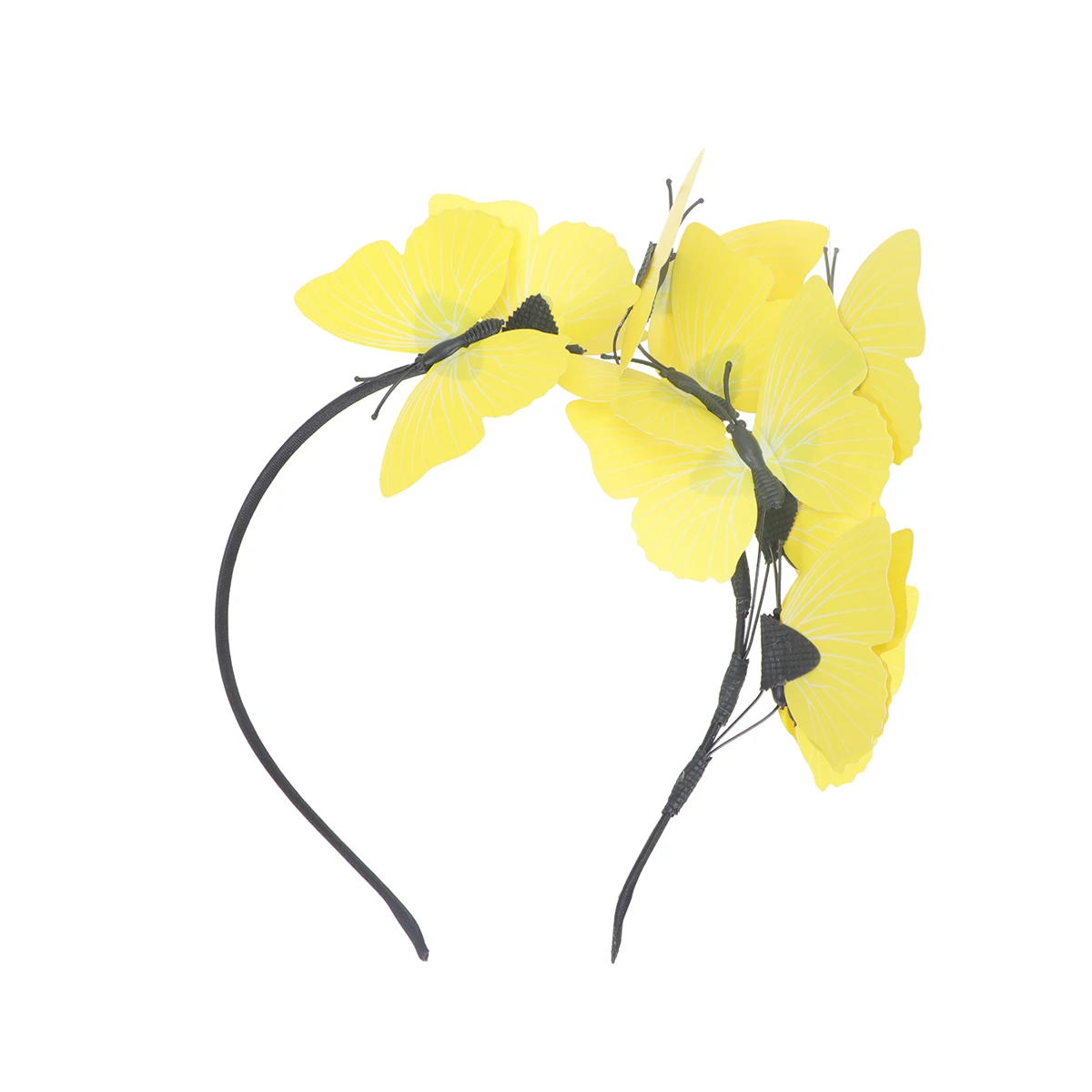 

Hair Toppers Garland Headband Girl Hoop Woman Accessories Headdress Yellow Bride