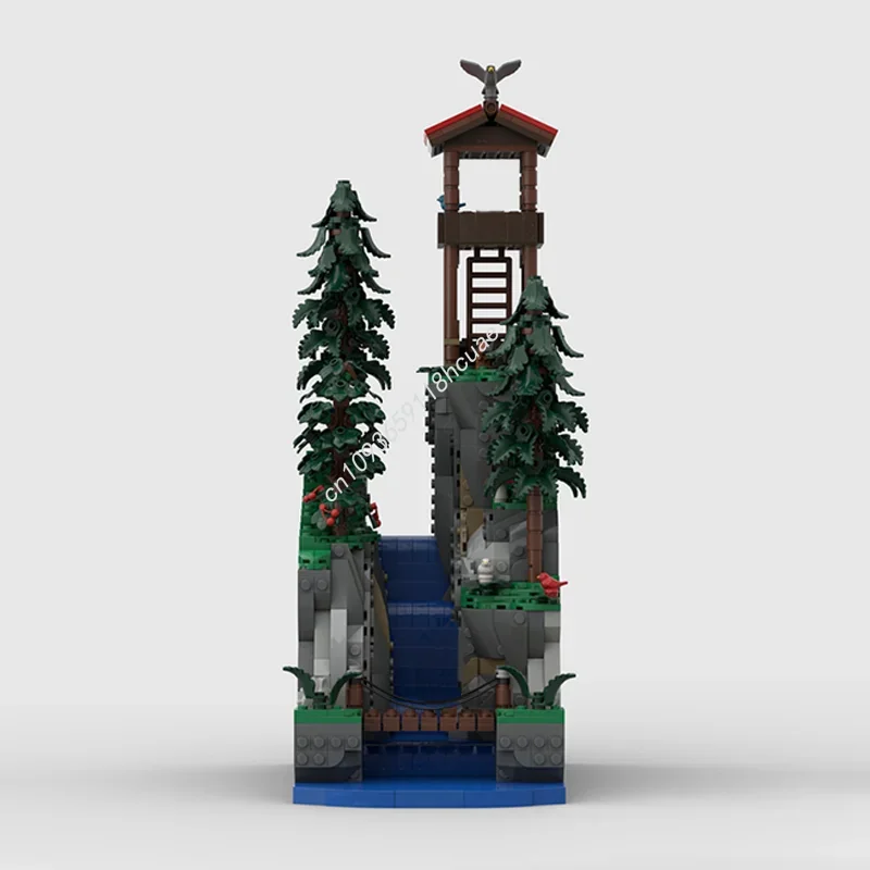 1394pcs MOC Mountain Hike Cityed Model Building Blocks Architecture Christmas Gift Assemble DIY Toys Creative Idea Kids Birthday