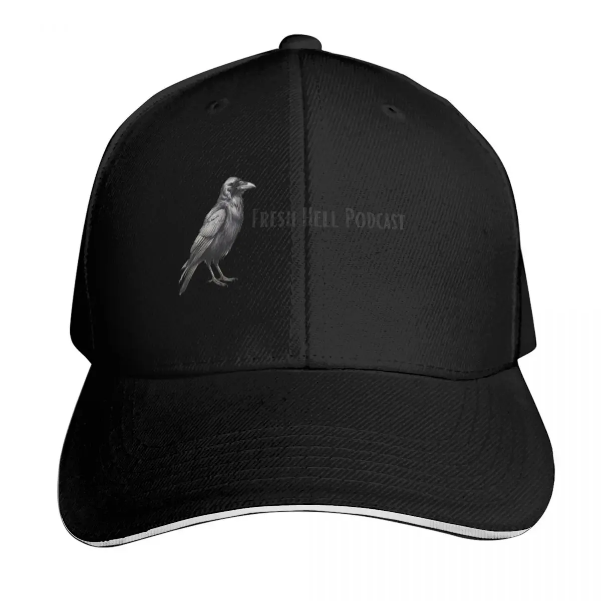 Crow Fresh Hell Podcast Baseball Cap Vintage Retro Embroidered Lightweight Packable Gift for Him Her