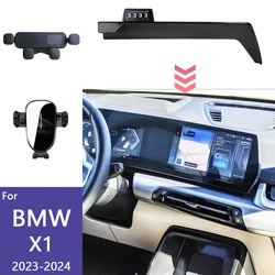 For BMW X1 U11 2023 2024 Car Phone Holder Screen Fixed Base Wireless Charging Support Stand Mobile Phone Mount Car Accessories