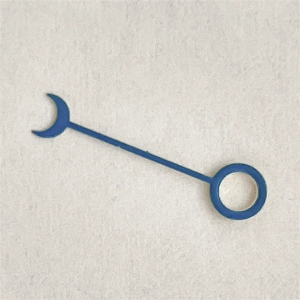 เข็มนาฬิการูปพระจันทร์เสี้ยวที่สร้างสรรค์สำหรับมือตัวชี้สีแดง/ส้ม/น้ำเงิน/เขียว/เหลืองสำหรับเคลื่อนไหว NH34งานประดิษฐ์ขนาด13มม. ทำด้วยตัวเอง