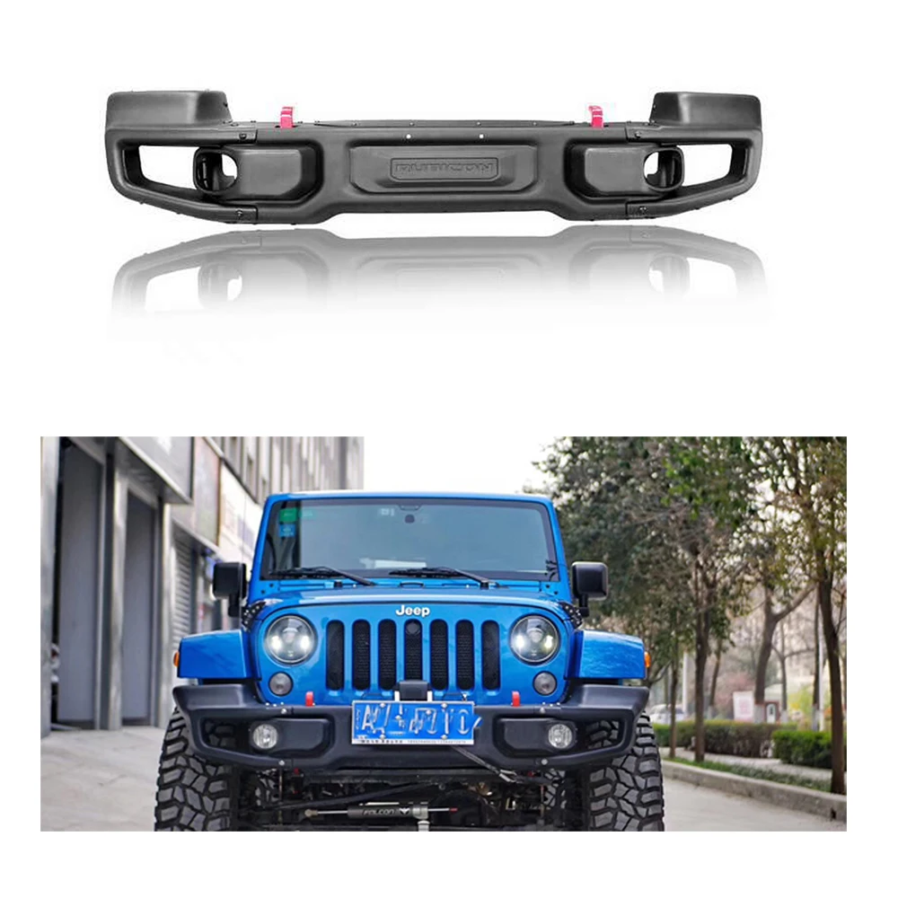 

Lantsun J087-3 10th anniversary steel front bumper with corner for Jeep for wrangler JK 2007-2017