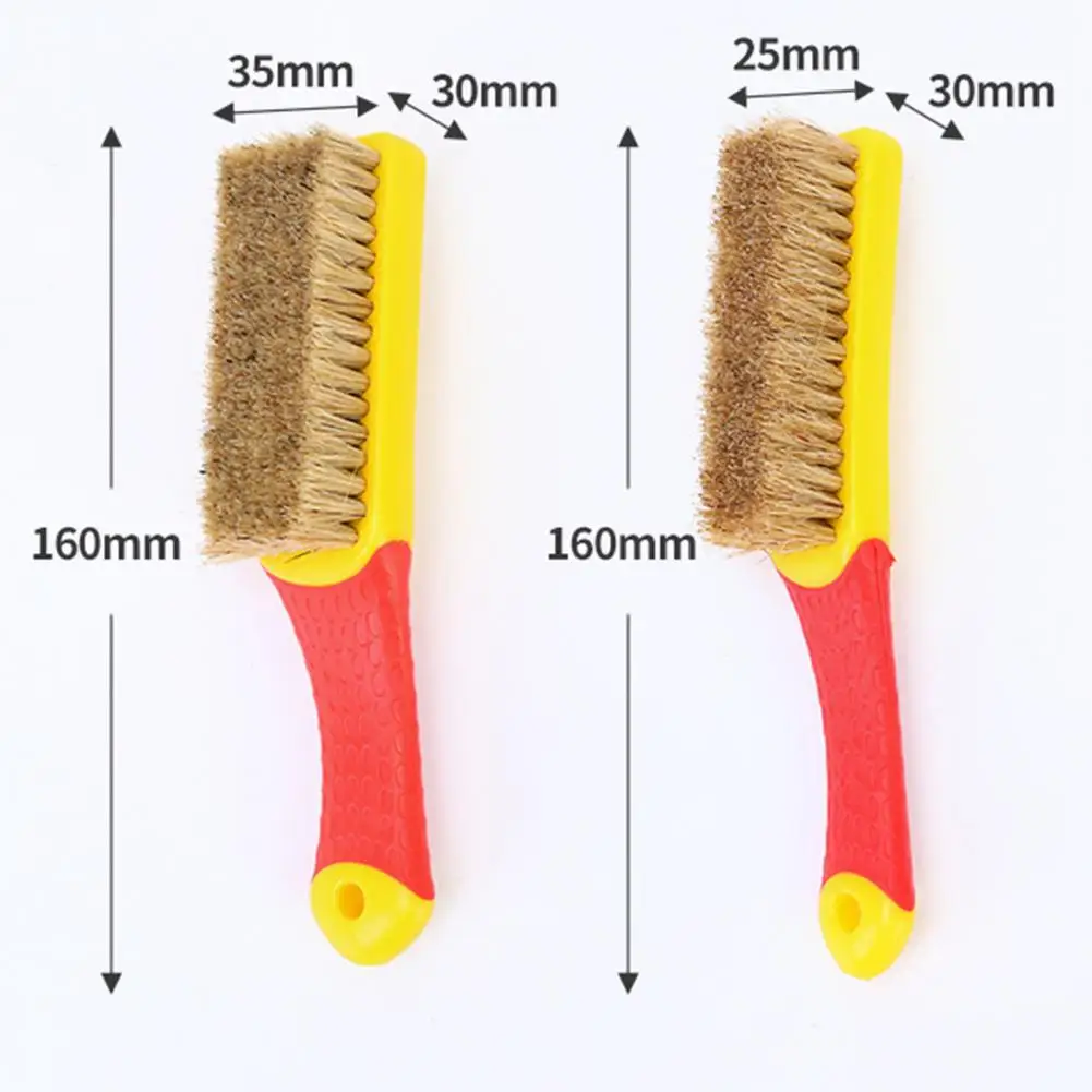 Bristle Brush Deep Cleaning Polishing Comfort Grip Stiff Bristle Scrub Dusting Brush Hand Tool Cleaning Brush Portable for Craft