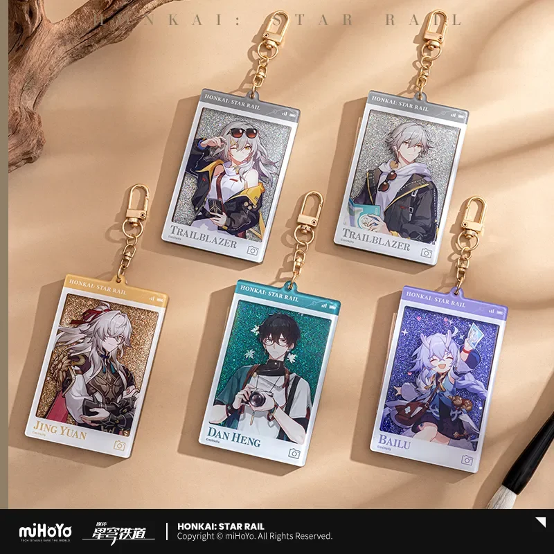 Sunsyea Honkai Star Rail Official Merch miHoYo Original LCHYJ Theme Series Keychain Pendant Dan Heng Jing Yuan Stelle Caelus