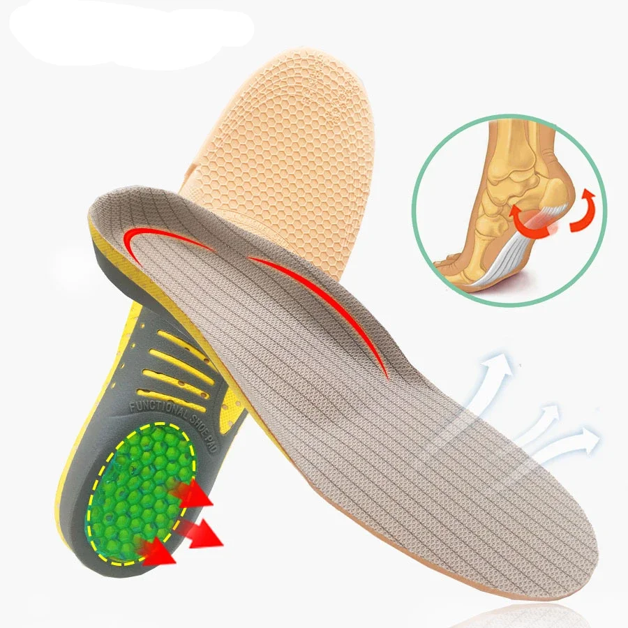 Arch Support Insole for Flat Feet Men Women Orthopedic Cuhiosn Shoes Pads O/X Leg Correction Foot Care Unisex Correction Inserts