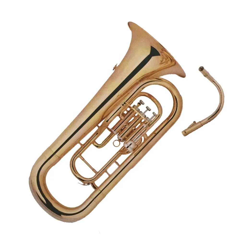 SEAOUND OEM Gold Lacquer Marching Euphonium 3 Pistons JYMEP7323