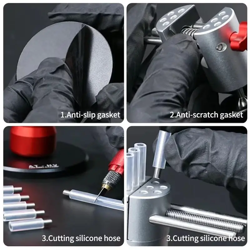 RABIT AS59~ AT-HV Vise Craft Tools Directional Table-Top Vise Handheld Precision Clamp Vise Modeler Bench Universal Power Tool P