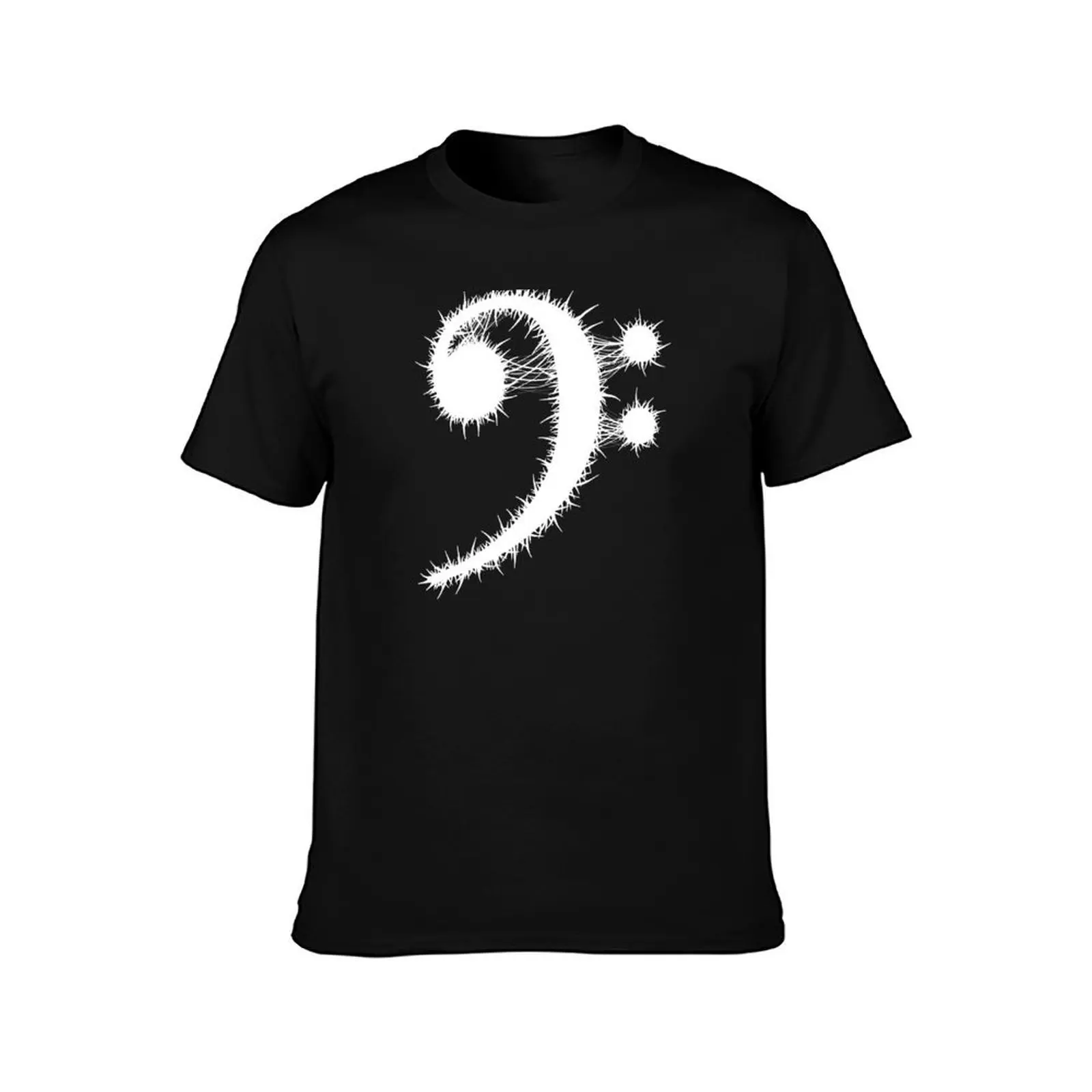 Death Metal Bass Clef (Inverted) T-Shirt anime t shirts for man T-Shirt