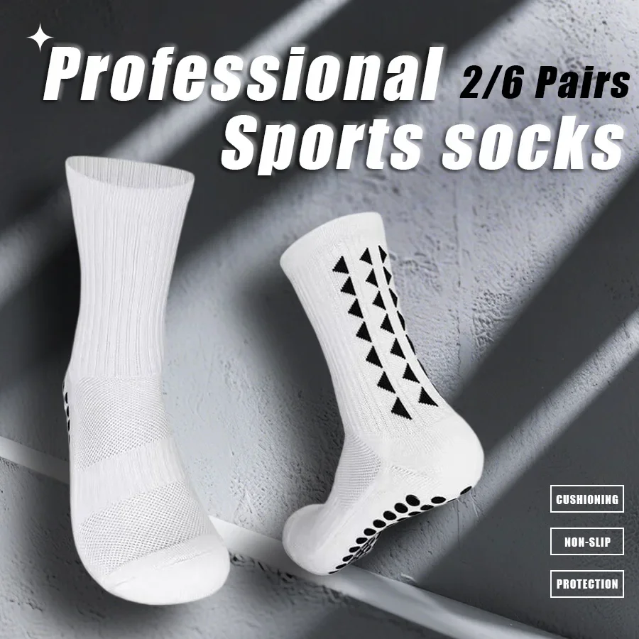 Unisex-Sportsocken mit rutschfestem Griff und Handtuchboden für Fußball, Basketball, Baseball, Rugby, Fußballspieler und Radfahren