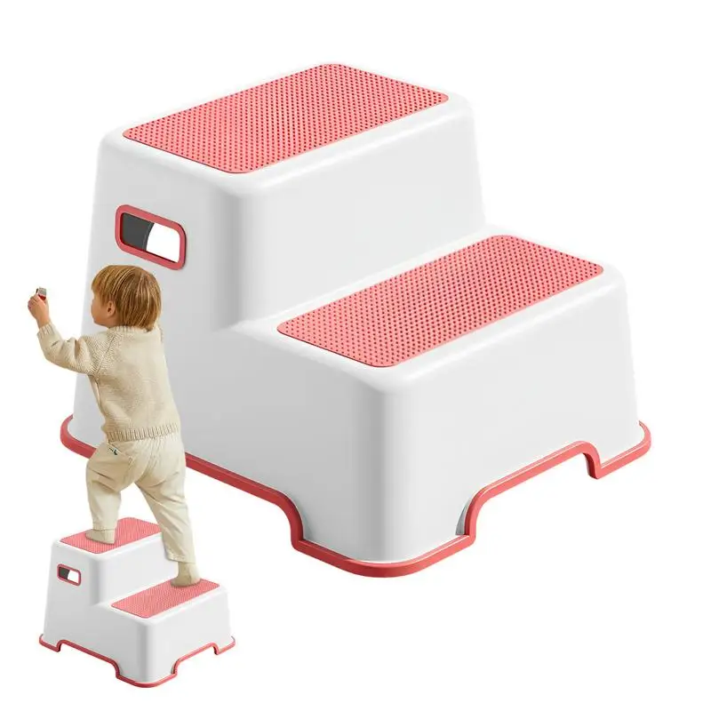 

2-step Baby Toilet Training Rack Step Stool Stair Style Childrens Toilet Boy Girl Step Seat Ring Baby Potty Toilet Stepping