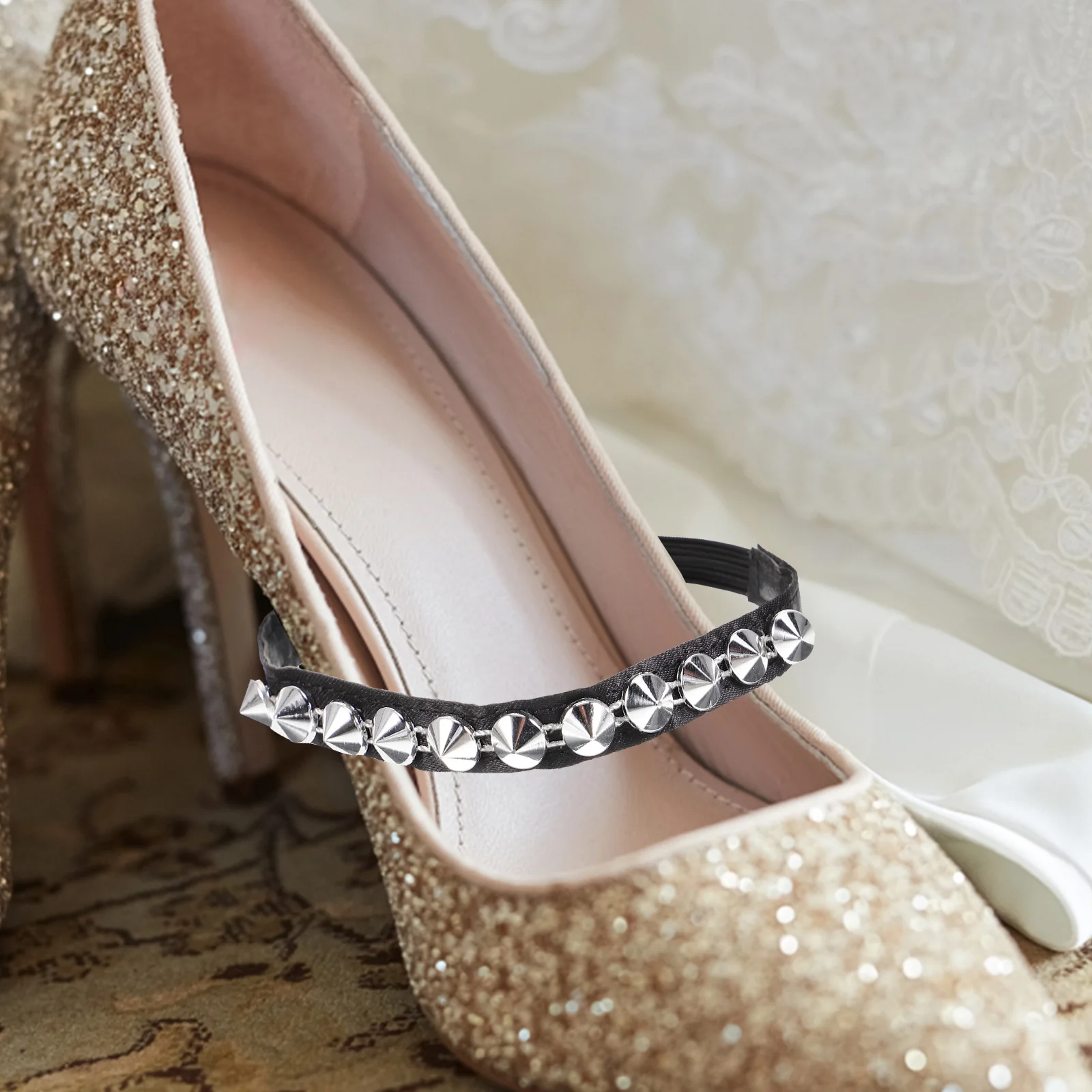 

1 Pair Adjustable Band For High Heels Replacement Shoe Strap Fixing Women Heel Accessories Daily Use Small Heel Strap