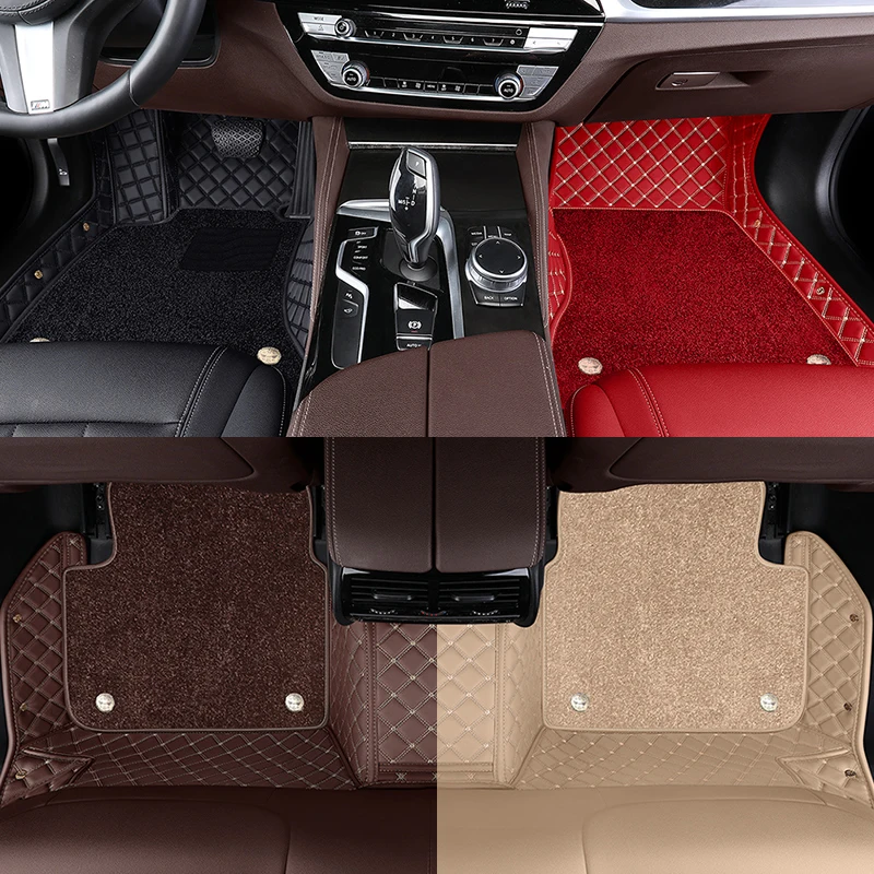 メルセデスベンツbクラスw245（2008-2011）、w246、w247用カスタム5dダブルレイヤーカーフロアマット、インテリアアクセサリーカーペット