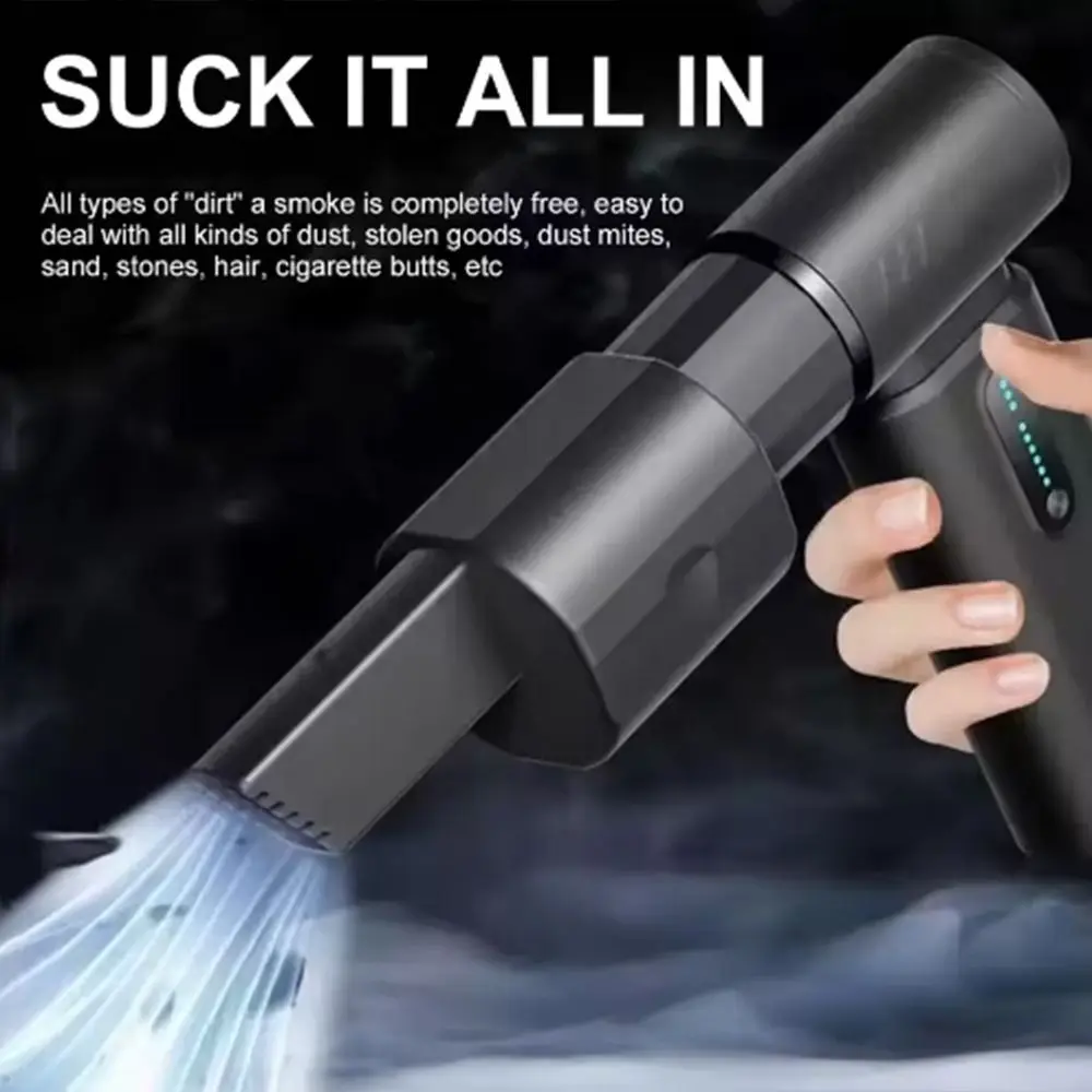 

110000RPM 53m/s Car Electric Air Duster Mini Turbo Violent Fan Rechargeable Blower Super Strong Jet Dry Keyboard Cleaning Tools