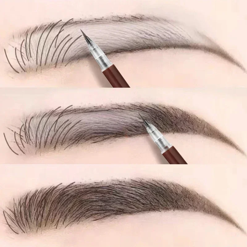 Multifunctional Liquid Eyebrow Pencil Ultra Fine Eyeliner Lying Silkworm Waterproof Grey Brown Eyebrow Enhancer Tattoo Cosmetics