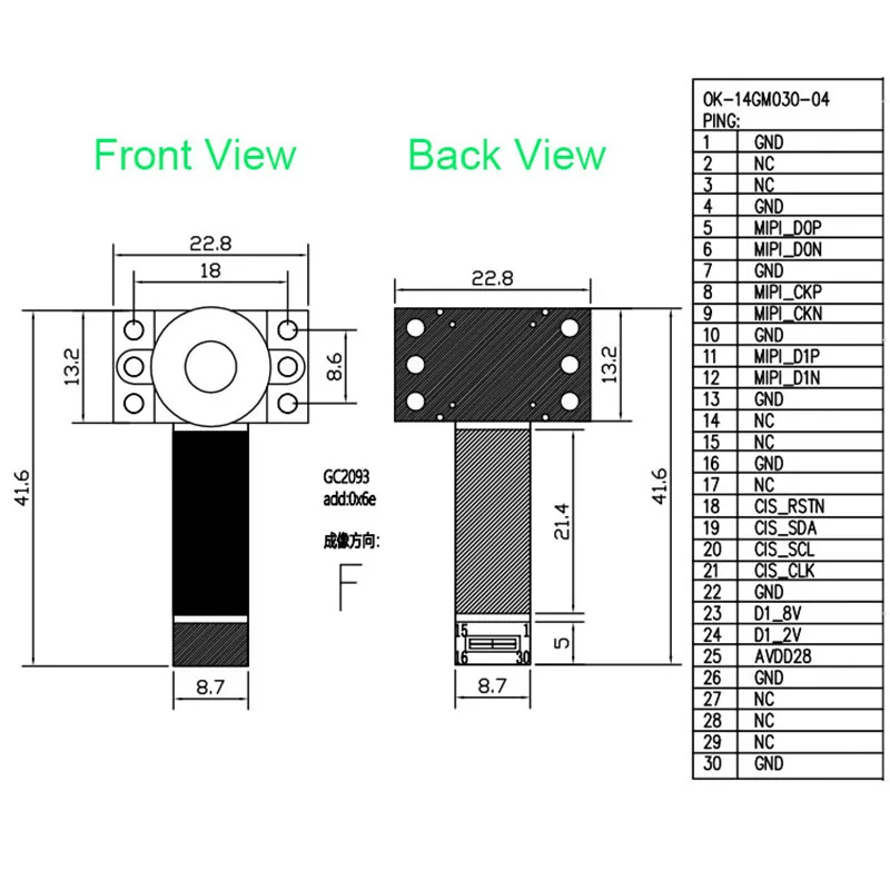 2MP 1080P GC2093 USB Camera Module Low Illuminance H264 WDR USB2.0 Free Drive F2.8 H264/H265/1080P/YUV/MJPG/UVC Webcam Board