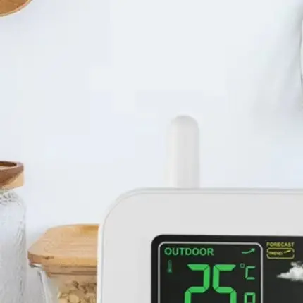 6in1 Weather Station with Outdoor Sensor Color LCD Screen Indoor Outdoor Temperature Humidity Air Pressure Monitoring