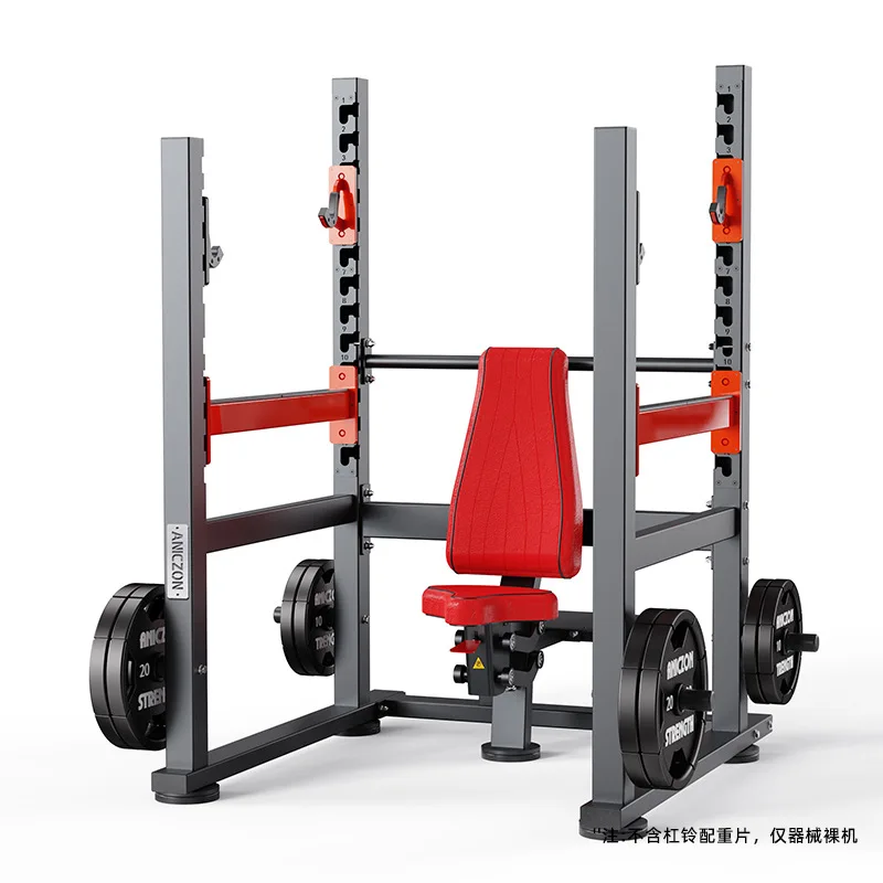 YJQ barbell bench press weight bed gym commercial supine multi-functional flat bench press chest training rack