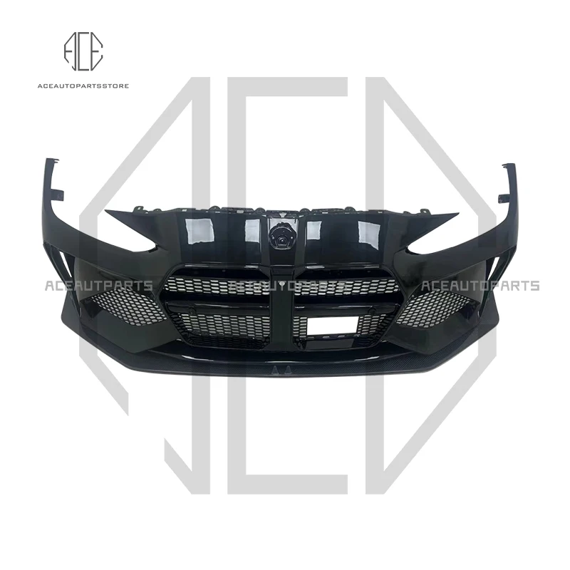 For BMW M3 M4 G80 G82 real carbon fiber body kit M3 M4 G80 G82 upgraded ad style front bumper lip