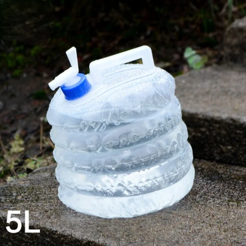 5L-15L Outdoor Faltbare Wasser Tasche Camping Faltbare Wasser Behälter Trinken Multifunktions Teleskop Lagerung Wasser Flasche