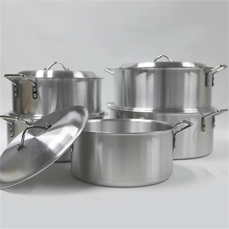 Para 5 pçs/set conjunto de panela de alumínio grosso multi-purpose pote de sopa conjunto de panelas antiaderente pananela ferramenta de cozinha conjunto de cozinha