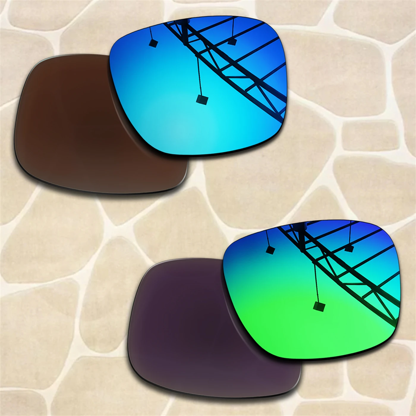 Anti-Scratch Polarized Replacement Lenses for RW4008 53mm Sunglasses