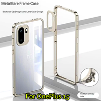 Ultra-light Hybrid Aluminum Metal Silicone Frame Heat Phone Case for Oneplus 15 ACE 6 5Pro Metal Camera Protect Shockproof Cover
