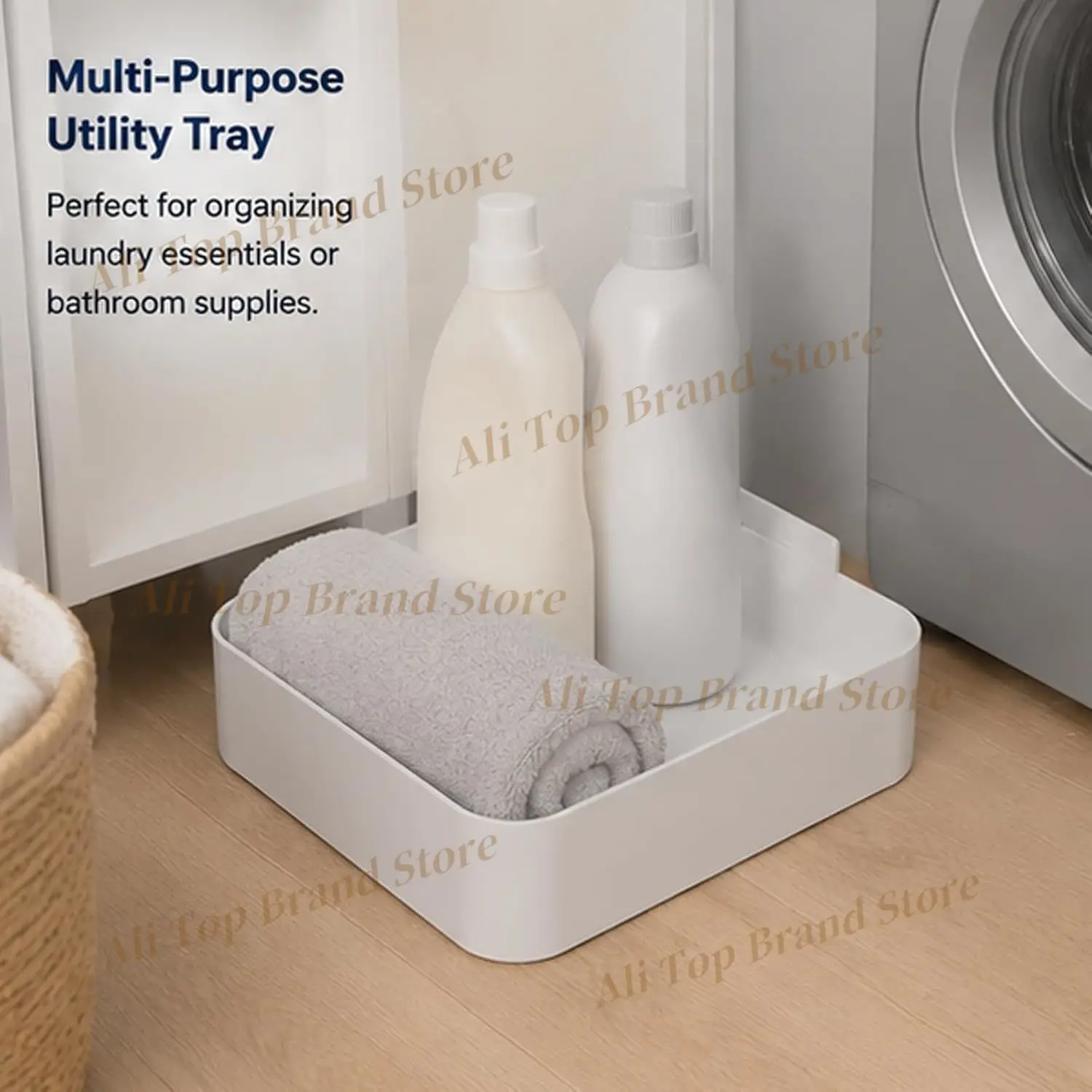 Washer Drain Pan,Universal Front-Load Washing Machine Drain Pan,Easy Installation for Basements, Apartments, Garages and Rentals