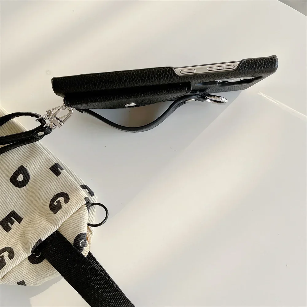 Handgelenkriemen-Crossbody-Hülle für Samsung Galaxy S24 FE S23 S22 S21 Plus S25 S26 Ultra A56 A36 A26 A16 A55 A54 mit Kartenhalter und Geldbörse – Detail 3