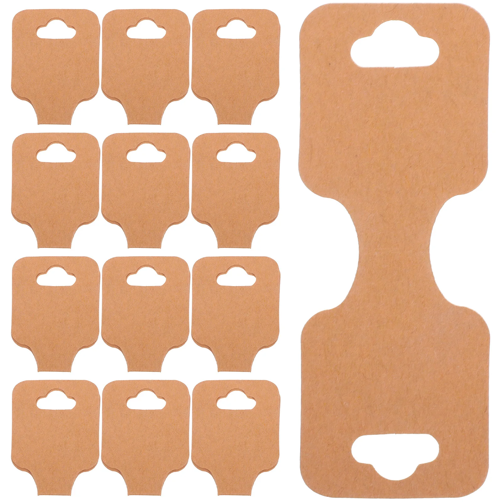 

100Pcs Display Cards Blank Foldable Cardstock Jewelry Tags for Necklace Bracelet Packaging Space Saving Jewelry Display Hanging