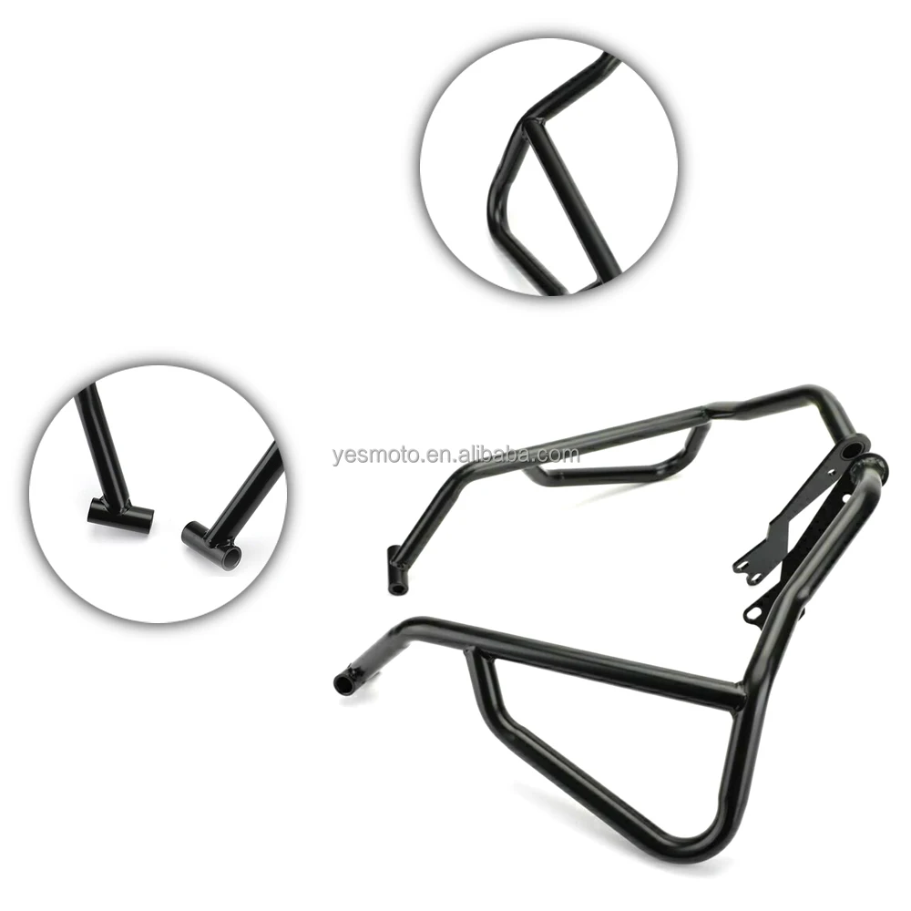 

STLF Black Motorcycle Upper Lower Engine Guard Crash Bar Protection for CB500X 2019 19