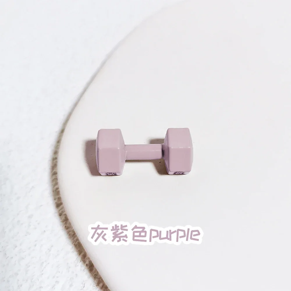 1 قطعة 1/12 دمية مصغرة دمبل معدني لعبة مجسمة ل ob11 bjd بيت الدمية اكسسوارات الديكور