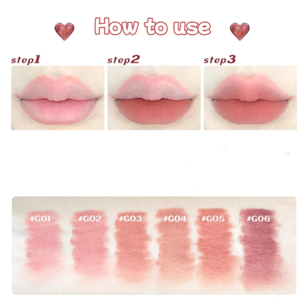 GOGOTALES Matte Pink Lip Liner Pen Nude Brown Lipstick long Lasting Smooth Lip Contouring Shaping Shadow Outline Lip Makeup