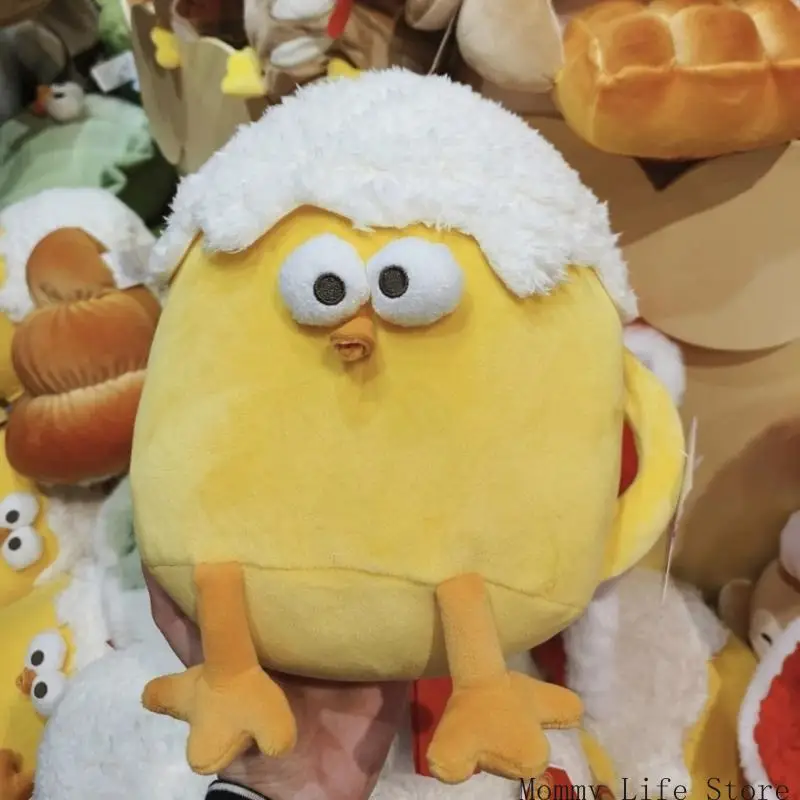 유아용 기발한 전구 플러시 장난감 세트 부드러운 닭 모양 디자인 안전한 씹을 수 있는 아기 선물