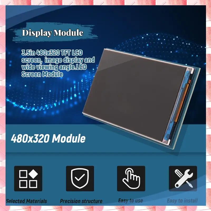 JAJA Display Module - 3.5 Inch TFT LCD Screen Module 480X320 For Arduino UNO & MEGA 2560 Board (Color : 1XLCD Screen)