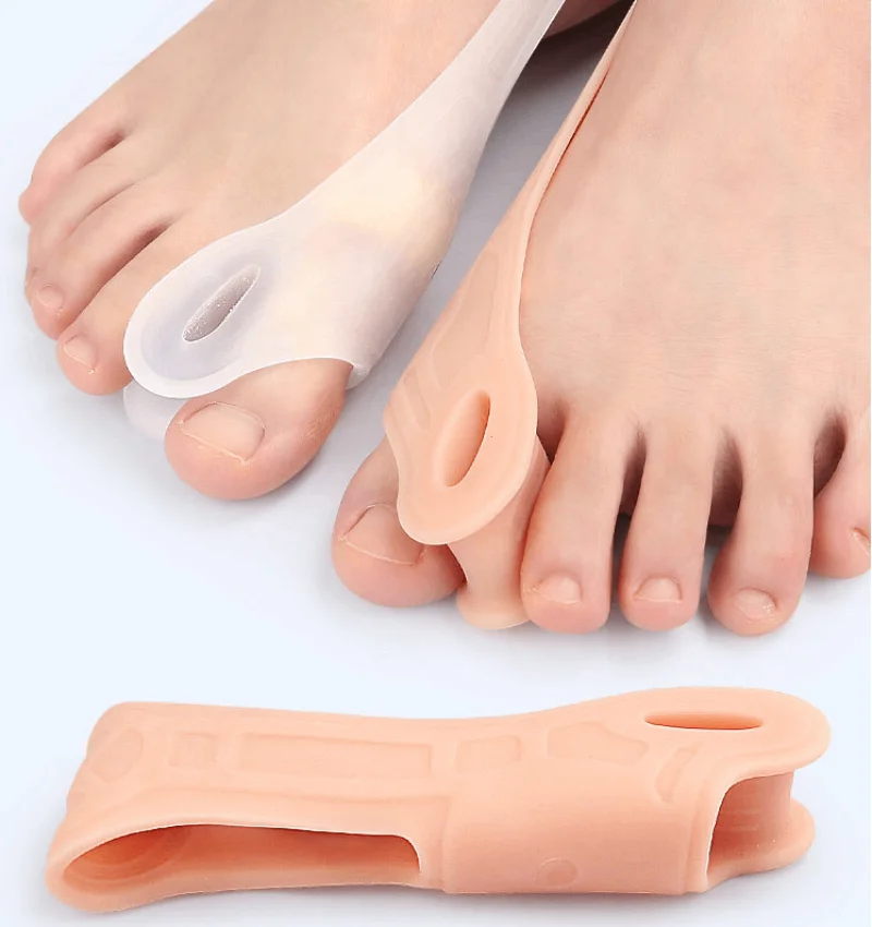 2Pcs=1Pair Belt Recovery Training Exerciser Strap Elastic Toe Separator Silicone Hallux Valgus Orthopedic Protector Corrector