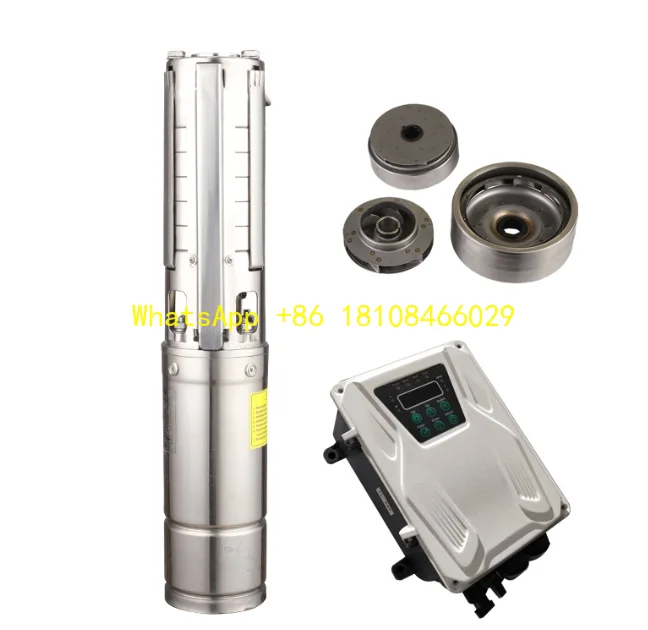 

ess Steel Submersible Pump Well Pump Brushless Motor High Pressure Irrigation 3inch 4inch 6inch Solar Water Pump DC Stainl