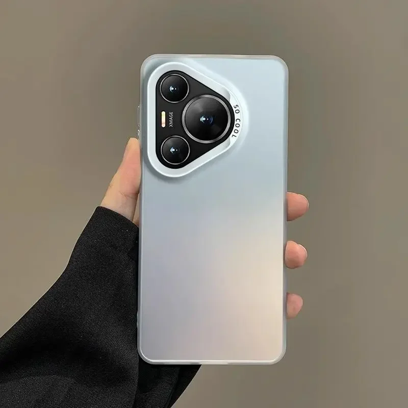 حافظة لهاتف هواوي بورا 70 الترا بورا 70 برو بورا 70 + بلس غطاء معدني غير لامع من الجلد أورورا