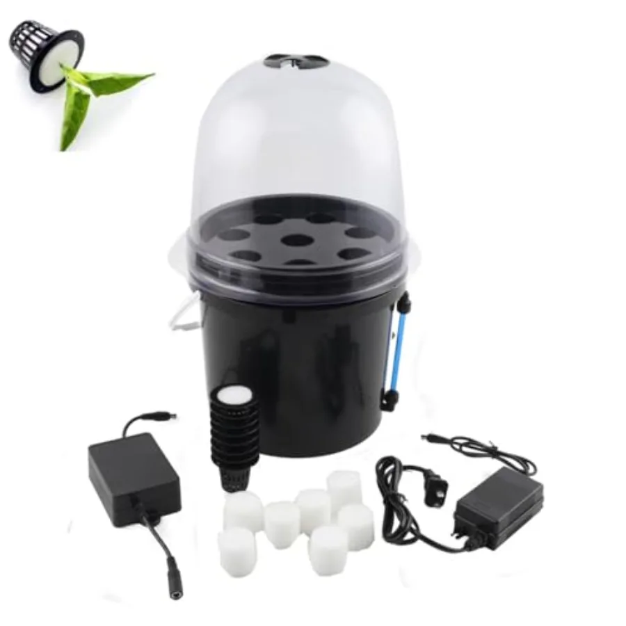 

Комплект для клонирования рассады методом гидропоники: 8-луночный 5-литровый контейнер для рассады, оборудование для беспочвенного выращивания растений методом аэропоники